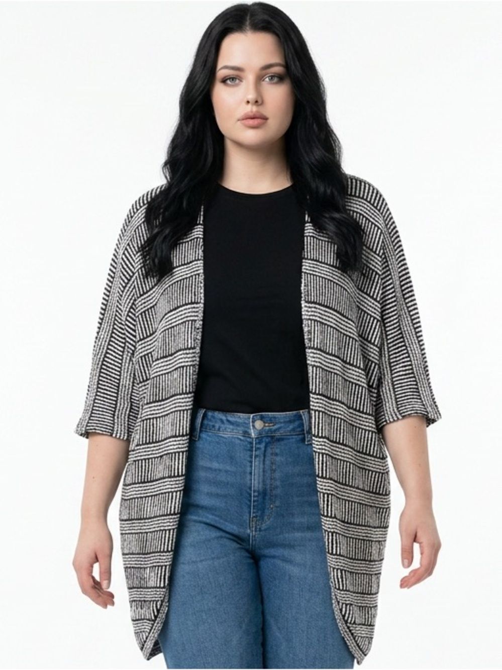 CHARMING CHARLIE | Kimono Style Cardigan Striped